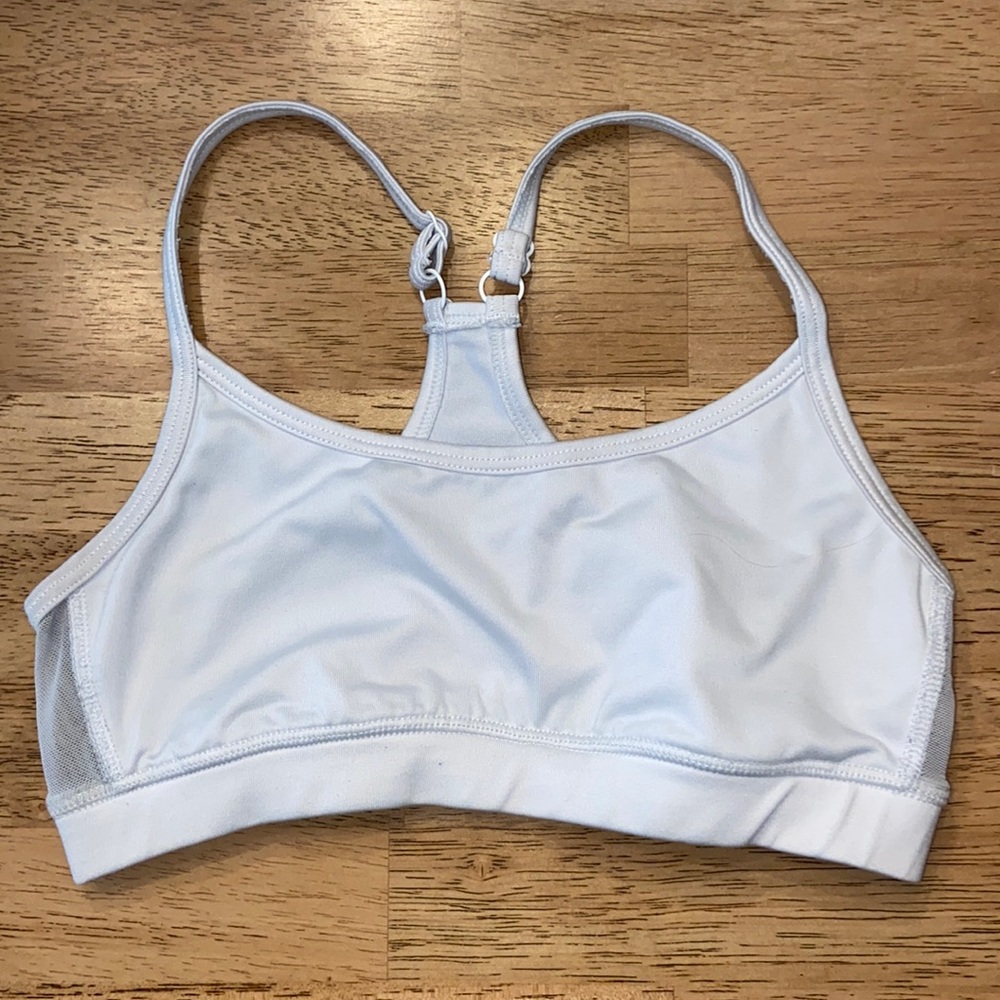 Aerie light gray sports bra